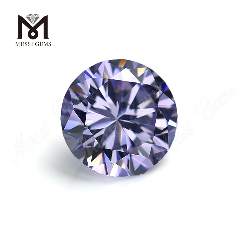  bulk sale lavender round cubic zirconia wholesale cz price