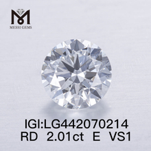 2.01 carat E VS1 Round cheap lab grown gems diamond 3EX cheap price