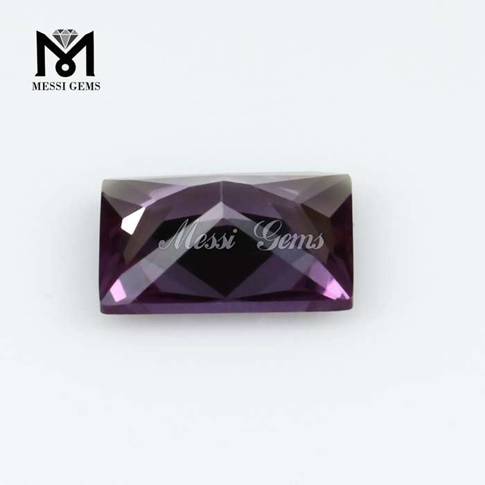 synthetic alexandrite corundum stones wholesale baguette ruby gemstone #46