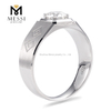 1 carat white gold fashion moissanite men ring