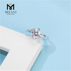 wholesale price gold plated 925 silver sterling jewellery 1 carat DEF moissanite ring