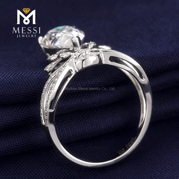 18k moissanite real gold jewelry