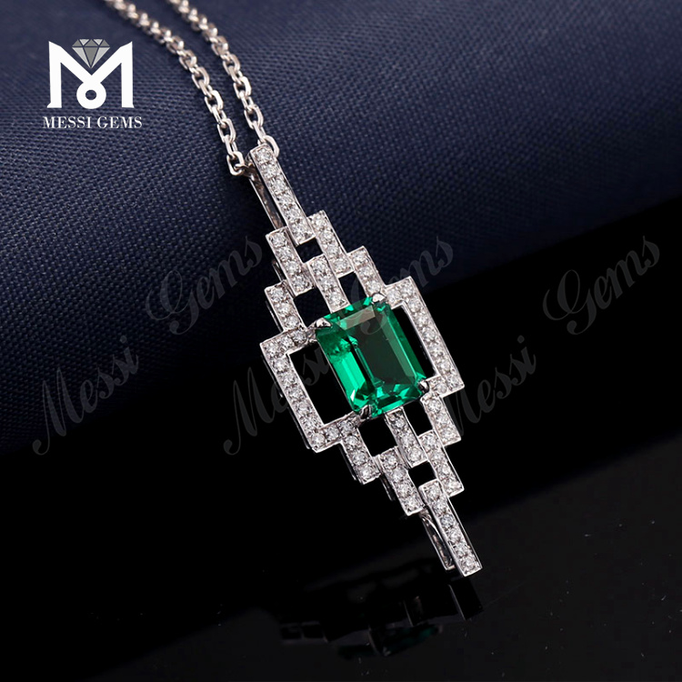 emerald real gold necklace for women