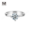 Messi Gems 1 carat D color moissanite diamond wedding 925 sterling silver rings for women