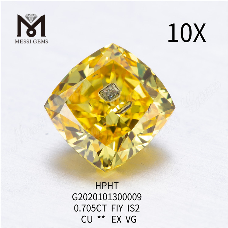 0.705ct fiy hominis creatus crystallini Cushion cut Sortes