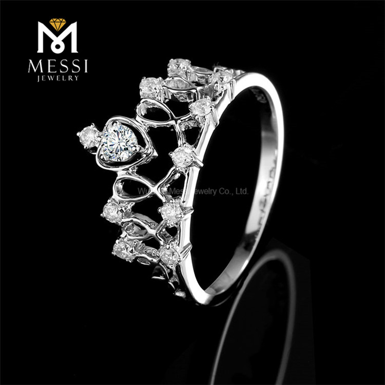 1ct moissanite gold jewelry for women