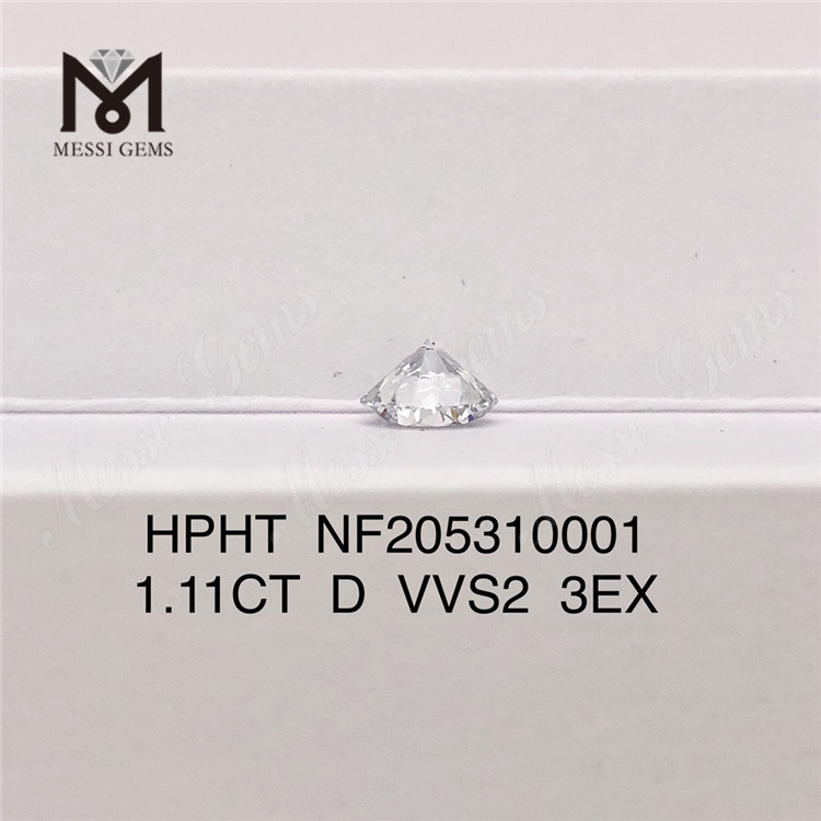Fast Ship 1.11 Carat RD Cut VVS2 HPHT 3EX Loose Synthetic Lab Grown Diamond