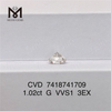 1.02ct VVS cvd diamond Ronnd Cut 3EX man made diamond in stock