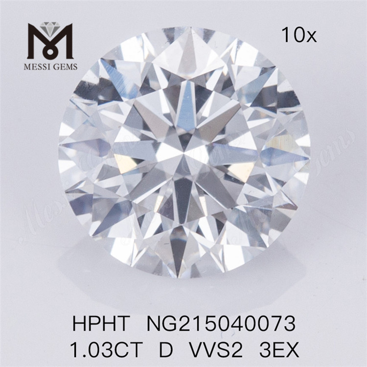 1.03CT RD HPHT D VVS2 3EX Lab Grown Diamond stone