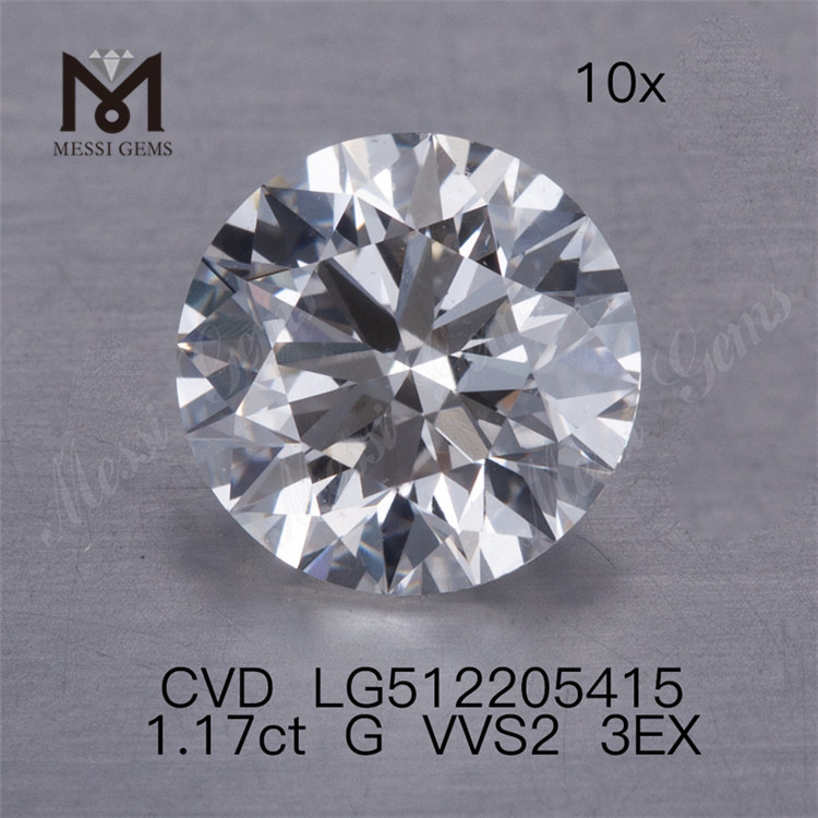 1.17CT g Rd CVD Labor Diamond 3ex VVS billiger Mann machte Diamond -Fabrikpreis