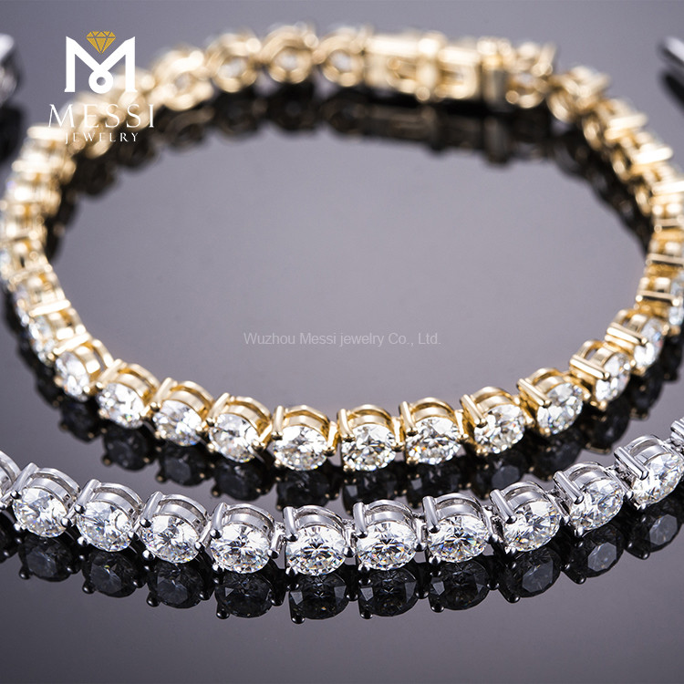 lab diamond bracelet gold