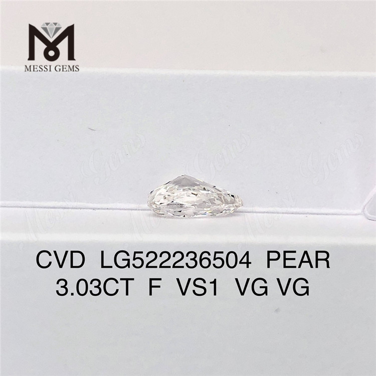 3.03CT F VS1 VG VG CVD Lab Diamond PS 