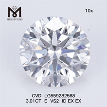 3.01CT E VS2 ID EX EX 3 carat lab diamond price CVD LG559282568