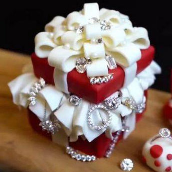 Can a cake be studded with lab grown diamond too? 