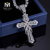 Rapper Moissanite Hip Hop Cross Moissanite Silver /copper/ Brass father gifts
