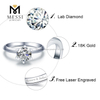 10K 14K 18K White Gold HPHT CVD Lab Diamond Engagement Ring 1 carat diamond ring