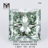 1.82 carat best loose lab diamond SQ Fancy Yellow Green lab diamond cost factory price