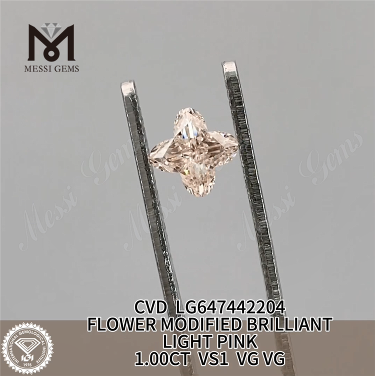1.00ct lux rosea flos figura solve crevit Diamond Vs1 CVD LG647442204