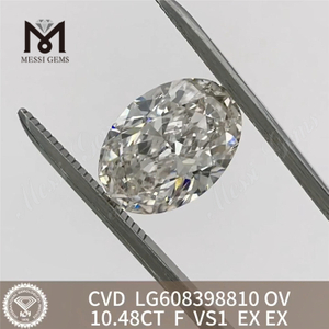 10.48CT OV F VS1 lab grown diamonds loose stones丨Messigems LG608398810 