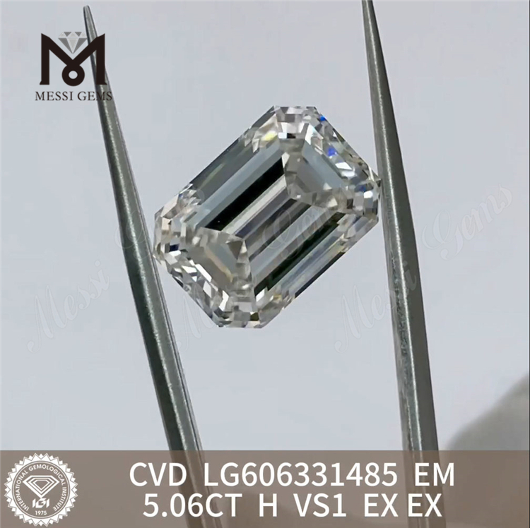 5.06ct EM H vs1 laboratorio a prezzi accessibili creati diamanti IGI certificati di lusso sostenibile 丨 Messigems CVD LG606331485
