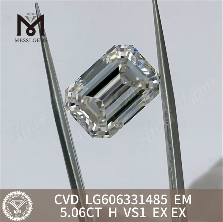 5.06CT EM H VS1 affordable lab created diamonds IGI Certified Sustainable Luxury丨Messigems CVD LG606331485