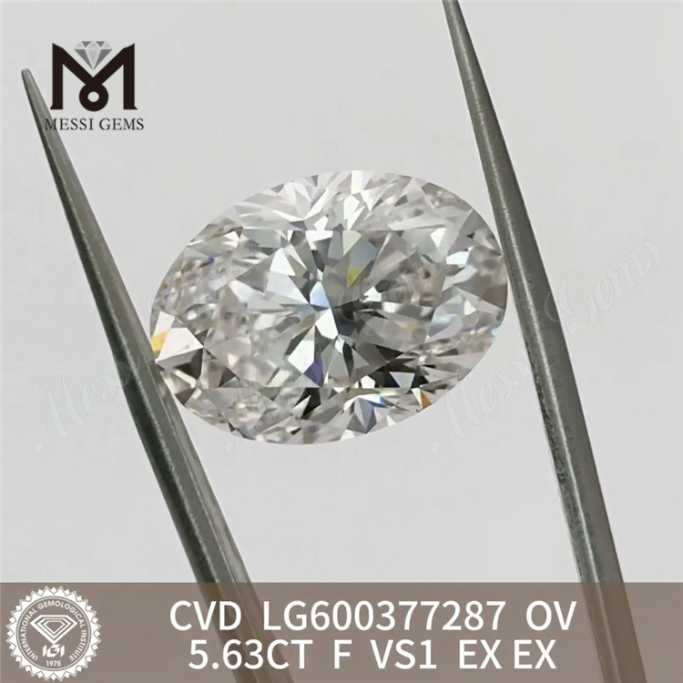5.63CT F VS1 Oval IGI Buy Lab Created Diamonds Online Brilliance Beyond Imagination丨Messigems LG600377287