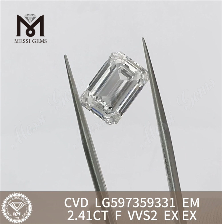 2.41CT F VVS2 EM Lab Grown Diamond Cheap Brilliance Beyond Imagination丨Messigems CVD LG597359331 
