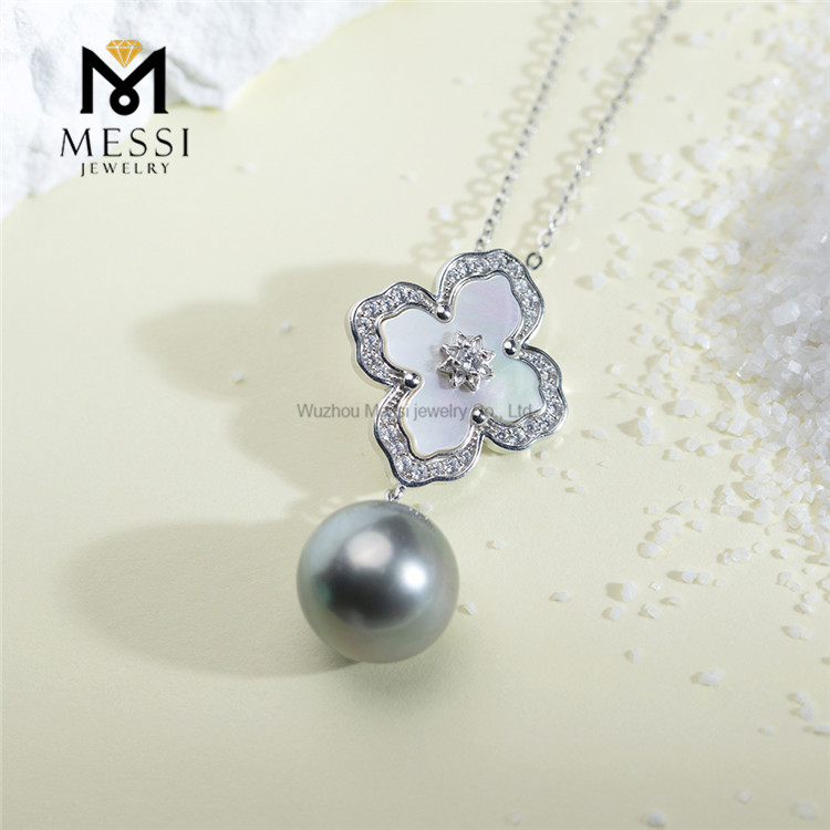 11-12mm S925 Seawater Tahitian pearl necklace