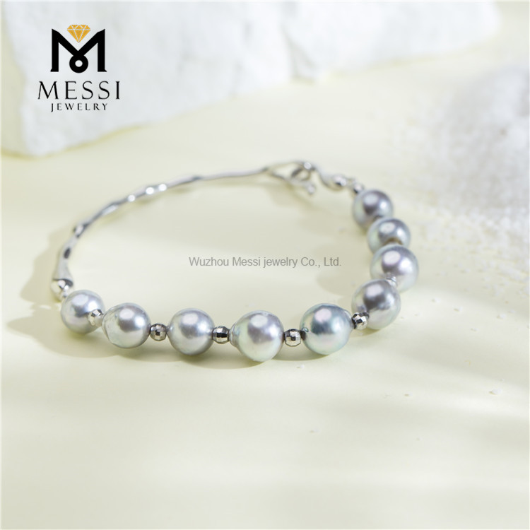7-8mm S925 Akoya pearl bracelets Sophistication