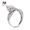 0.82ct pear wedding engagement rings 18k real gold luxury wedding jewelry 