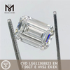 7.96CT E VVS2 emerald cut the diamond lab CVD LG611368823丨Messigems \t