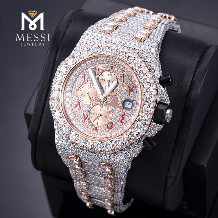 moissanite watch mens for sale