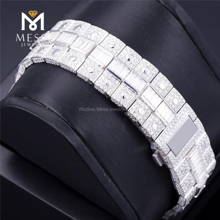 Whiite Gold Barato Moissanite reloj