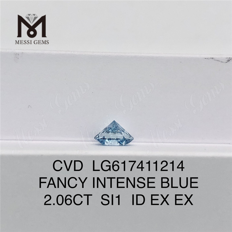 2.06CT SI1 FANCY INTENSE BLUE laboratory-grown diamond CVD LG617411214