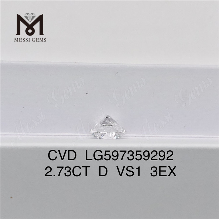2.73ct igi certified diamonds D VS1 3EX High Quality CVD Diamonds LG597359292丨Messigems