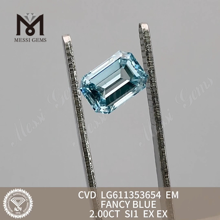 2.00CT SI1 EM FANCY BLUE Cvd Diamond Price Per Carat Price LG611353654 