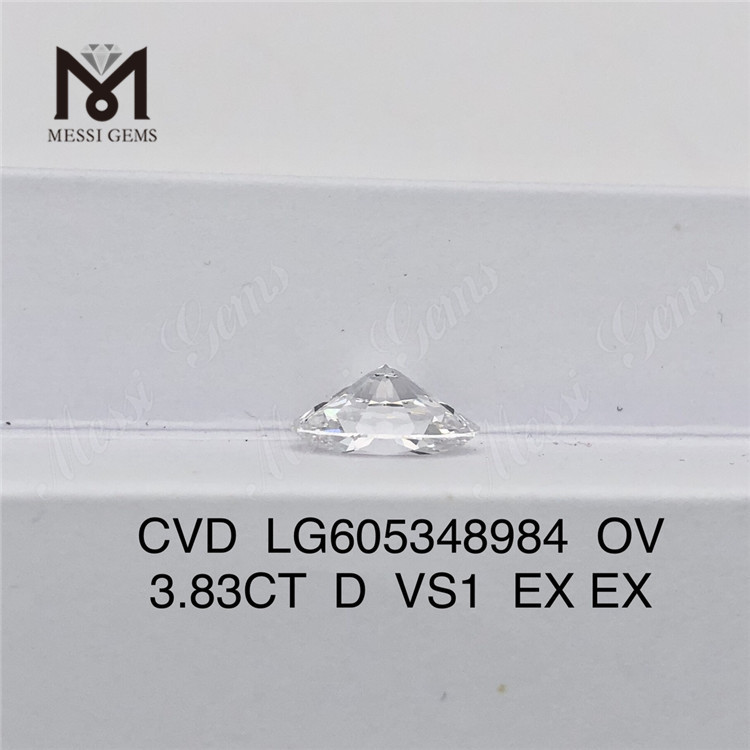 3.83CT D VS1 OVAL CVD IGI certified diamonds Bulk Brilliance丨Messigems LG605348984