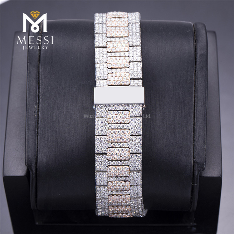 moissanite mens watches iced out