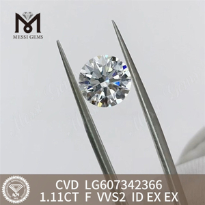  1.11CT F VVS2 CVD lab diamond price per carat Brilliance丨Messigems LG607342366