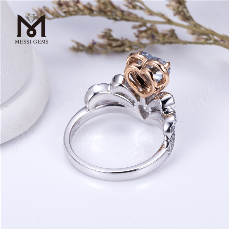 Heart Shaped Diamond Ring 1 Carat 18K white gold lab grown diamond ring