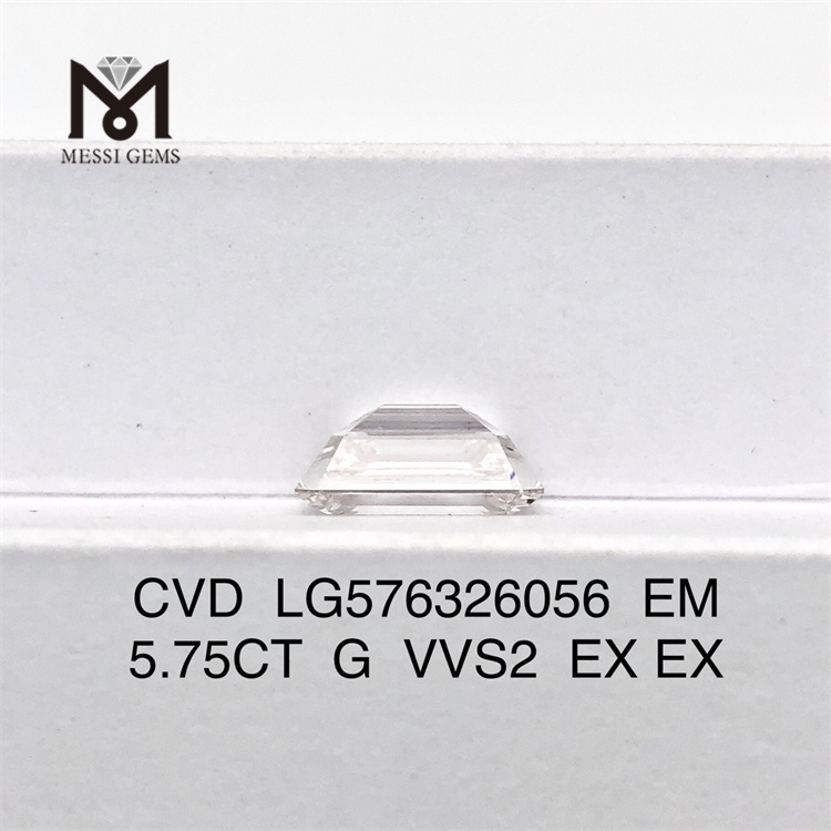 5.75ct em g vvs2 ex ex cvd lab de diamantes cultivados LG576326056 