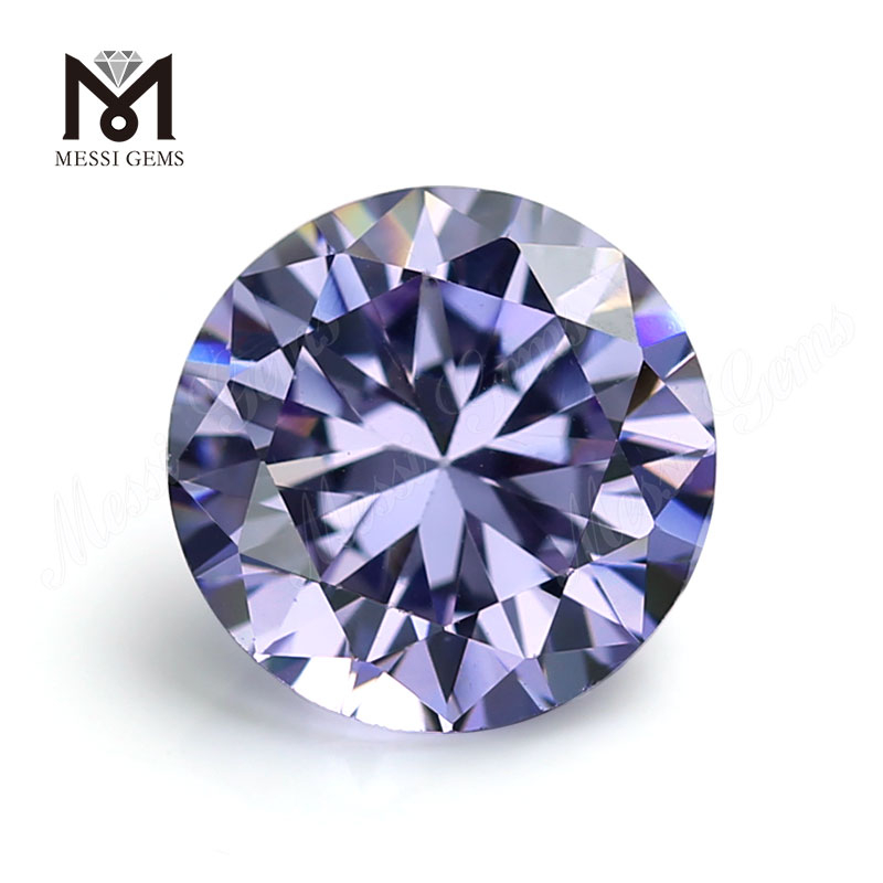  bulk sale lavender round cubic zirconia wholesale cz price