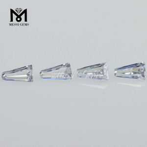 Top Quality Machine Cut Cubic Zirconia White tapp Shape CZ Pave Beads 
