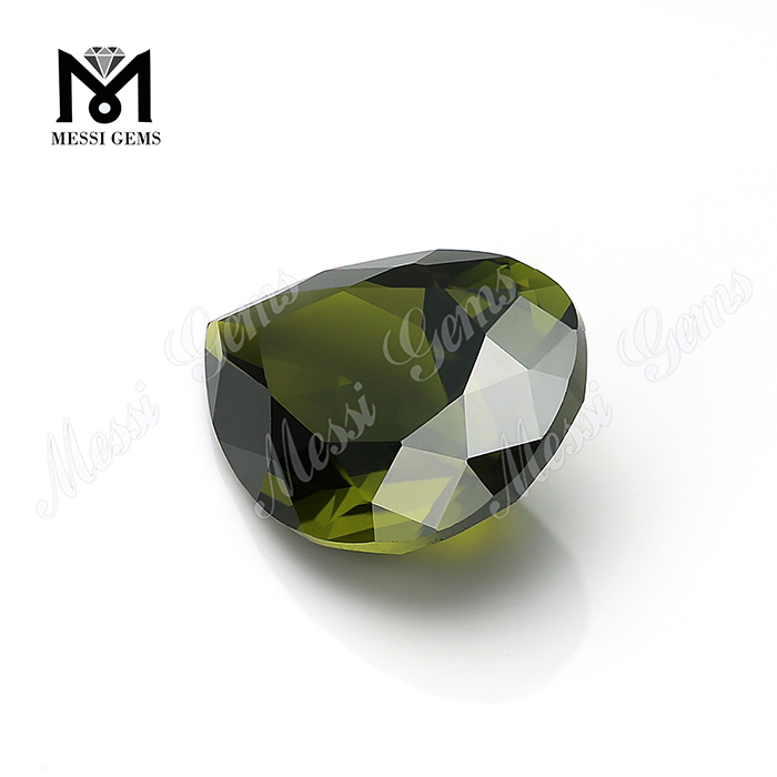  Pear cut 8x12mm Top quality Olive cubic zirconia in loose gemstones 