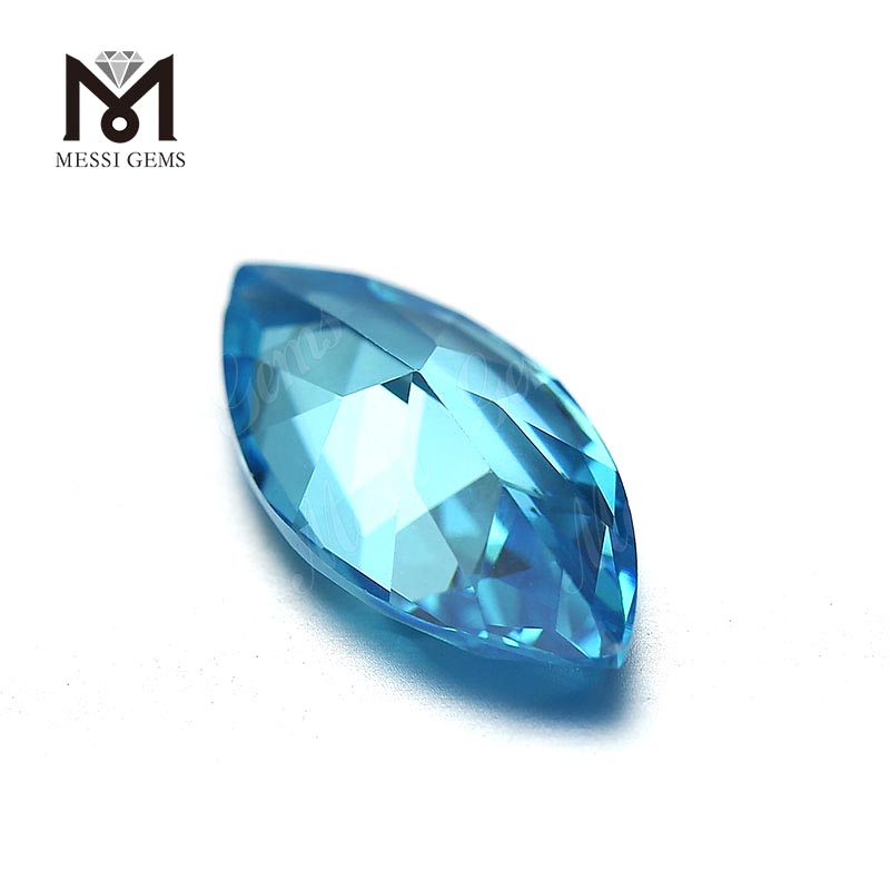 loose Gemstones Marquise cut 6x12mm Aquamarine cubic zirconia 