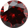 Garnet cubic zirconia stones