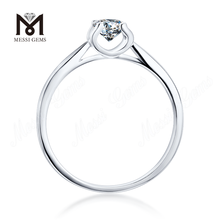 Moissanite Ring for Woman Jewelry 14k White Gold Plating Ring 925 Sterling Silver Ring
