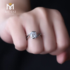 Engagement moissanite rings 18k gold 2ct moissanite rings for girls