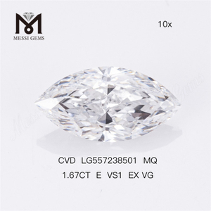 1.67CT E VS1 EX VG marquise lab diamond high quality factory price