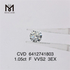 1.05ct VVS cvd diamond wholesale price F 3EX man mande diamond on sale
